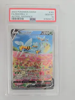 Pokemon Beedrill V Astral Radiance Full Alt Art #161 PSA 10 Gem Mint - Image 1