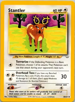 Stantler 38/64 Neo Revelation LP Pokemon TCG - Image 1