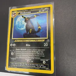 Pokemon TCG Umbreon 13/75 Neo Discovery Unlimited Holo Eng (Front NM Back VG) - Image 4