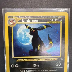 Pokemon TCG Umbreon 13/75 Neo Discovery Unlimited Holo Eng (Front NM Back VG) - Image 5