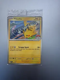 SEALED Pikachu 190 STAMPED Scarlet & Violet Black Star Promo NM Pokemon TCG - Image 1