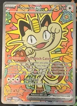Meowth ex 121/088 AR Perfect Order Pokemon TCG - NM - Image 1