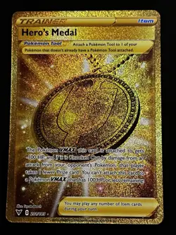Hero's Medal (Secret, #201/185) - Holofoil SWSH - Vivid Voltage NM Pokemon - Image 1