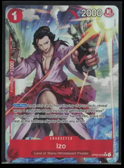 Izo (OP03-003) (Full Art) OP03-003 One Piece Premium Booster -The Best- Rare NM - Image 1
