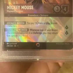 Disney Lorcana 2023 Mickey Mouse Wayward Sorcerer Enchanted PSA 10 English - Image 4