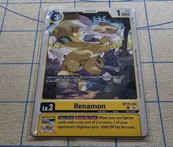 Renamon BT19-030 Playset Special Booster 2.0 2.5 Digimon Card Game - Image 2