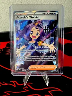Acerola's Mischief 165/132 Ultra Rare Mega Evolution Pokemon Card - Image 1