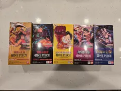 Bandai Namco One Piece Card Game Japanese Booster Box OP-04-06-07-11-14 (5 Boxe… - Image 1