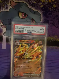 Pokemon TCG Charizard Ex-161 Scarlet & Violet Promo-Holo Card PSA 9 - Image 1