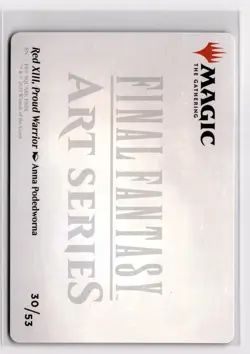 Red XIII, Proud Warrior Art Card 30 Art Series: FINAL FANTASY Normal NM - Image 2