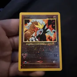 2001 Pokemon Entei Black Star Promo Reverse Holo NM CARD - Image 1