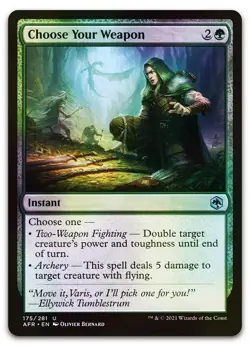 Choose Your Weapon #175 (Foil) (LP) Forgotten Realms AFR Magic MTG - Image 1