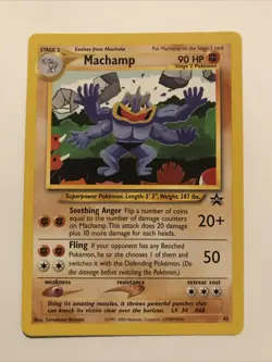 Machamp - 43 - Pokemon Wizards Black Star Promo Card NM - Image 1