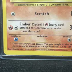CHARMANDER - 46/102 - Base Set - Pokemon Card 1995 - Image 3