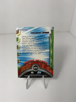 Topps 1999 Team Rocket Jesse Pokemon TV Card HV2 Blue Label - Image 2