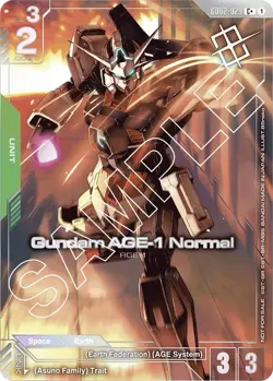Gundam Card Game AGE-1 Normal Alternate Alt Art GD02-029 C+ Foil Prize Winner - Image 4