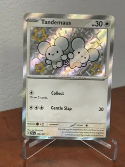 Tandemaus - 209/091 - Pokemon Paldean Fates Shiny Rare Card NM - Image 1