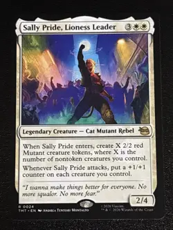 MTG Teenage Mutant Ninja Turtles Sally Pride, Lioness Leader 0024 NM Rare - Image 1