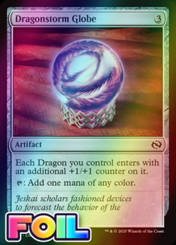 x1 Dragonstorm Globe TDM Tarkir Dragonstorm MTG 241 FOIL COMMON M/NM 1x - Image 1