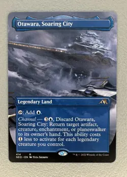 MTG - Otawara, Soaring City | Kamigawa: Neon Dynasty| Borderless | R 414 | NM - Image 1