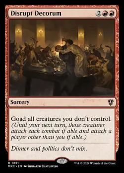 1 x Disrupt Decorum - Commander: Murders at Karlov Manor - NM-Mint - MTG - Image 1