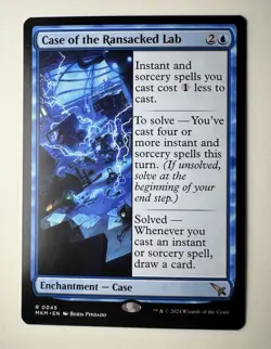 Case of the Ransacked Lab 0045 Non Foil Rare Murders at Karlov Manor MTG NM - Image 1