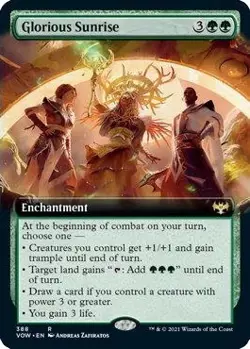 MTG Glorious Sunrise (Extended Art) - 388 / English / Near Mint - Image 1