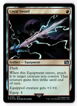 Coral Sword 134 FINAL FANTASY Foil NM - Image 1