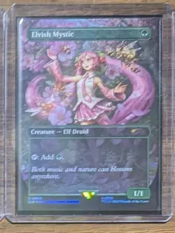 MTG Elvish Mystic (0805) Rainbow Foil Hatsune Miku Secret Lair Drop NM - Image 2