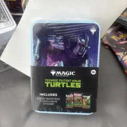 Magic: The Gathering Teenage Mutant Ninja Turtles Tin [Shredder] Box 3 Boosters - Image 1