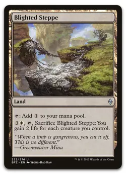 Blighted Steppe #232 (NM) Battle for Zendikar BFZ Magic MTG - Image 1