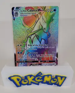 Ice Rider Calyrex Vmax 202/198 Chilling Reign NM Secret Rainbow Rare Pokemon - Image 1