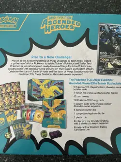 Pokemon TCG Mega Evolution Ascended Heroes ETB Elite Trainer Box FACTORY SEALED - Image 3