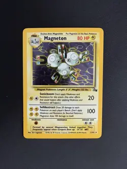 Magneton Holo Fossil Pokemon 11/62 Rare WOTC English Mint - Image 1
