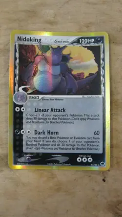 Nidoking 6/101 Pokemon TCG Dragon Frontiers Reverse Holo Rare - Image 1
