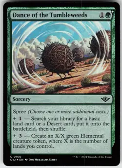 MTG Dance of the Tumbleweeds 160 Outlaws of Thunder Junction C Foil NM - Image 1