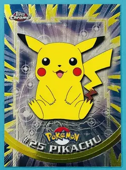 Pokemon 2000 Topps Chrome #25 Pikachu - Image 2