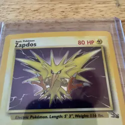 Pokemon TCG Zapdos Fossil 15/62 Holo Rare Unlimited 1999 Mitsuhiro Arita - Image 5