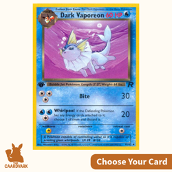 Dark Vaporeon 1st Edition 45/82 Team Rocket Non-Holo | Vintage WOTC 1999 Pokemon - Image 1