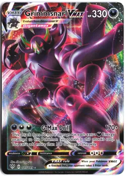 Grimmsnarl VMAX 115/189 Holo Rare VMAX Darkness Ablaze Pokemon - Image 1