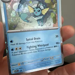 Vaporeon 168 -Pokemon TCG - Black Star Promo - Scarlet & Violet Cosmos Holo 2025 - Image 2