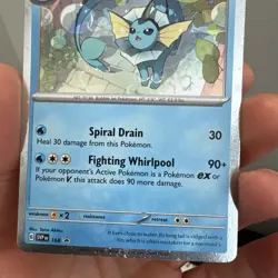 Vaporeon 168 -Pokemon TCG - Black Star Promo - Scarlet & Violet Cosmos Holo 2025 - Image 3