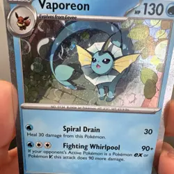 Vaporeon 168 -Pokemon TCG - Black Star Promo - Scarlet & Violet Cosmos Holo 2025 - Image 4