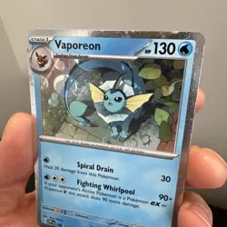Vaporeon 168 -Pokemon TCG - Black Star Promo - Scarlet & Violet Cosmos Holo 2025 - Image 5