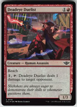 MTG Deadeye Duelist 119 Outlaws of Thunder Junction C Foil NM - Image 1