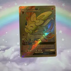Pokemon Sylveon GX Full Art Secret Rare Holo Sm-Guardians Rising 158/145 - Image 3