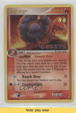 Magcargo Reverse Foil Pokemon EX Deoxys #20 2005 READ u3f - Image 1