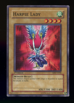 Harpie Lady 1st Edition MRD-E008 Metal Raiders | Vintage Yu-Gi-Oh! Card TCG - Image 2
