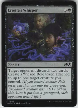 MTG Eriette's Whisper 88 Wilds of Eldraine C Foil NM - Image 1
