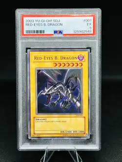 2003 Red-Eyes B. Dragon SDJ-001 - Ultra Rare - PSA 5 -Excellent - Image 1